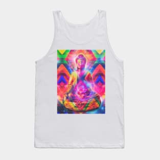 Trippy psychedelic Buddha Tank Top